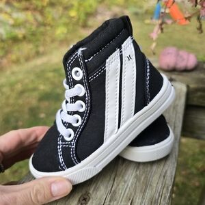Hurley Kids Black and White Sneakers